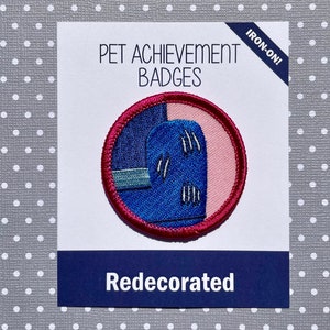 Redocorated, Badge de réussite pour animaux de compagnie, Badges Badass, Patch à repasser, Cadeau pour les amoureux des chiens et des chats,