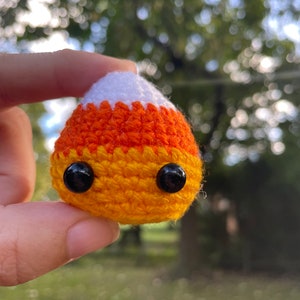 Halloween Amigurumi Mini Candy Corn, Crochet Candy Corn