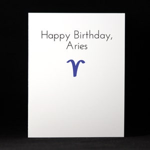 Joyeux anniversaire, Thèmes astraux, Signes astrologiques, Carte drôle, Snarky, Cartes