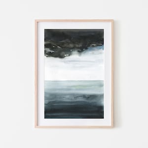 Abstract landscape Art,Watercolor Landscape, Instant Download, Landscape print,Printable,Black and White , Art landscape, Wall Art Landscape