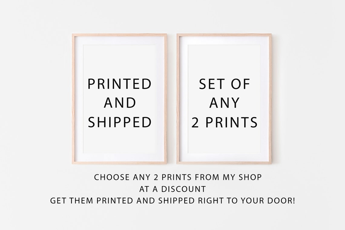 Giclee Art Print Giclee Prints Set of 2 Printed Wall Etsy