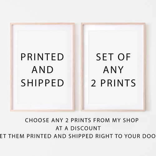 Giclee Art Print Giclee Prints Set of 2 Printed Wall Etsy
