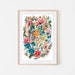 floral artwork,botanical wall art,flowers print,instant download art,colorful floral print,floral printable art,flowers watercolor art