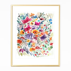 Watercolor Floral Print,Floral Print Download,Watercolor Wall Print,Botanical Wall Art Prins,Printablel Wall Art,Modern Floral Art