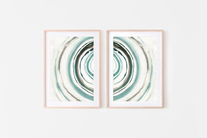 Wall Art Prints Set of 2,Abstract Printable Art Set,Modern Abstract Prints,Home Decor,Instant Download,Circle Print,Wall Art Dowmload