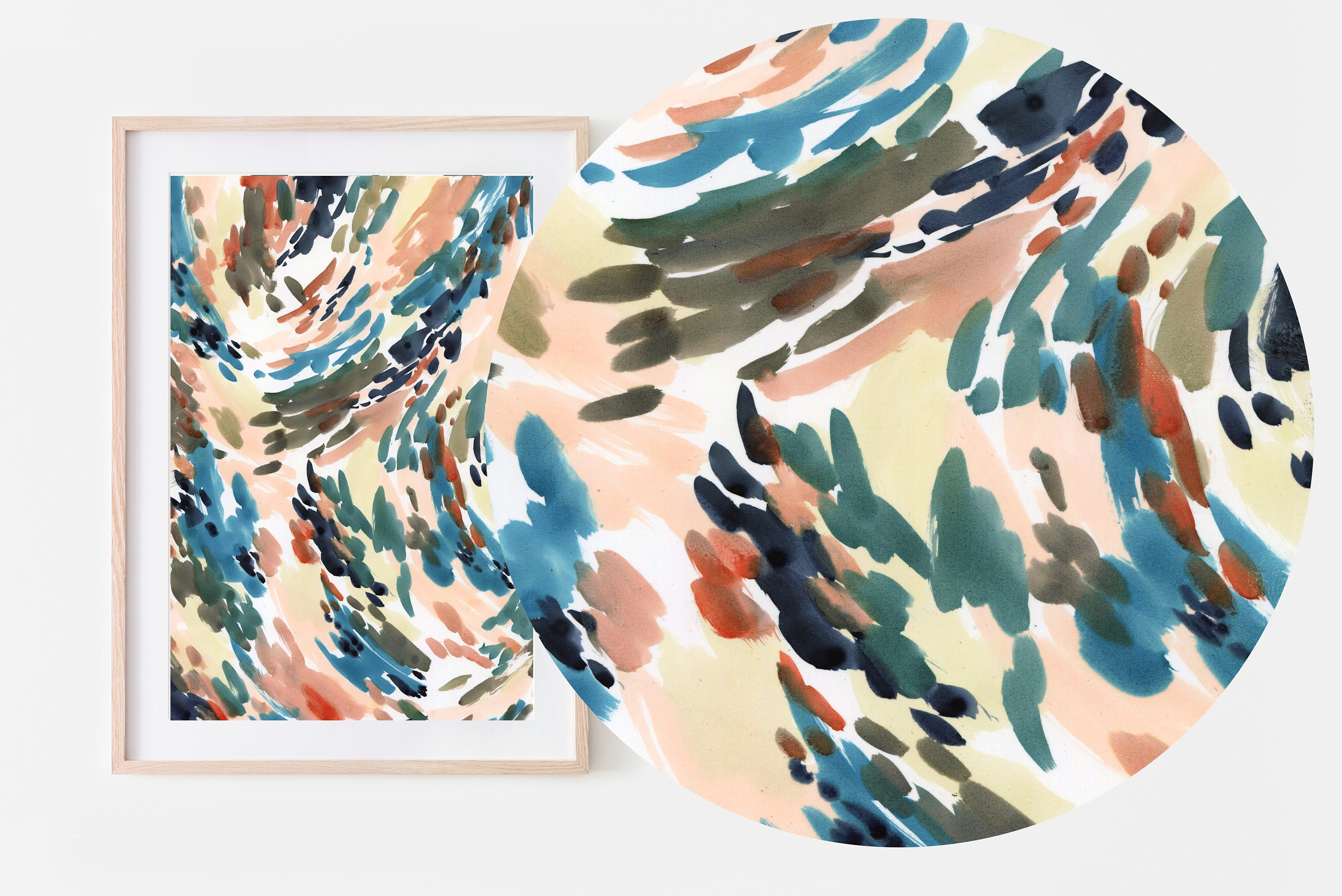 Printable Abstract Artcolorful Abstract Watercolorabstract | Etsy