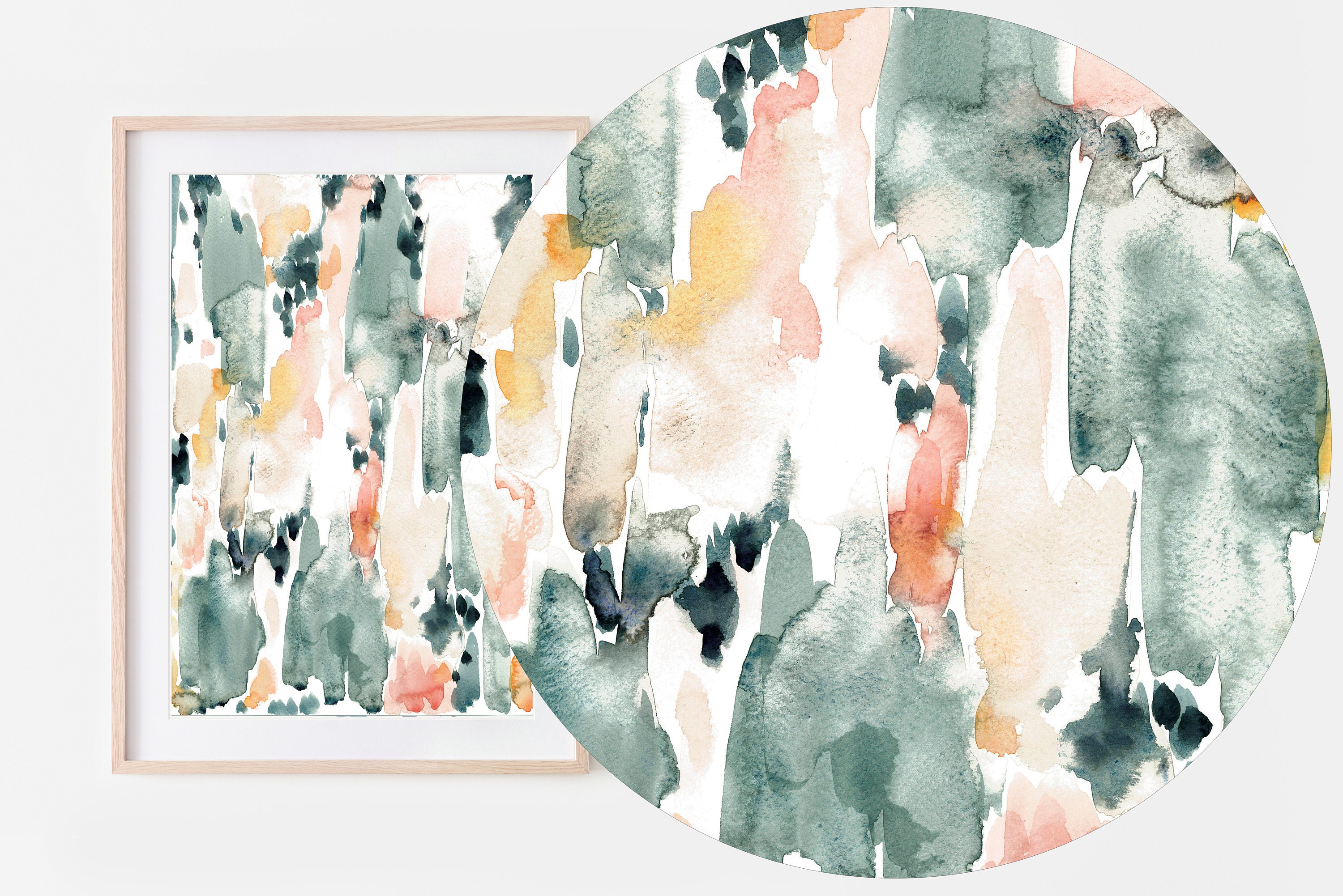 Printable Watercolor Artpastel Abstract Watercolorabstract - Etsy