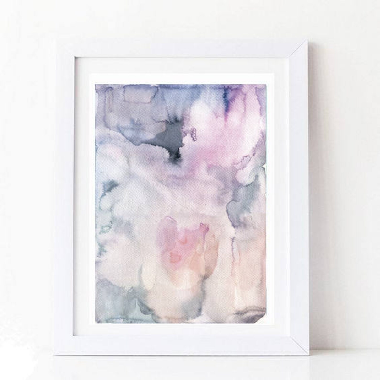 Wall Art Abstractmuted Violet Decorwall Art Posterwall Etsy UK