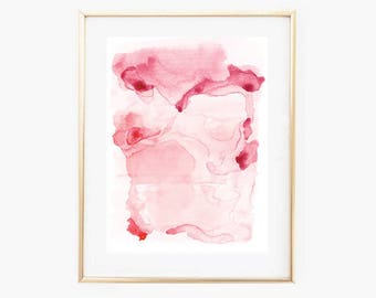 Watercolor Pink Print,Watercolor Printable Art,Abstract Wall Art,Blush Pink Print,Digital Art Prints, Pink Wall Art,  Abstract Art Print