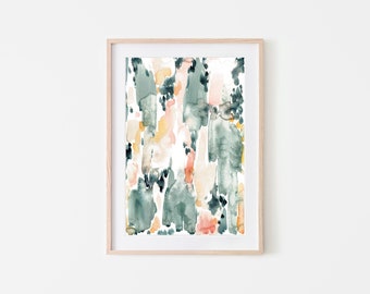 printable watercolor art,pastel abstract watercolor,abstract print,instant download art,neutral art,digital watercolor,bedroom wall art