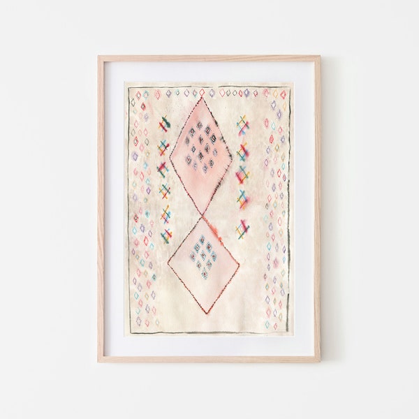 Moroccan Rug,Moroccan Decor,Neutral Art,Wall Art Abstract,Eclectic Pink Decor,Abstract Printable Art,Moroccan Rug Art,Neutral Eclectic Decor