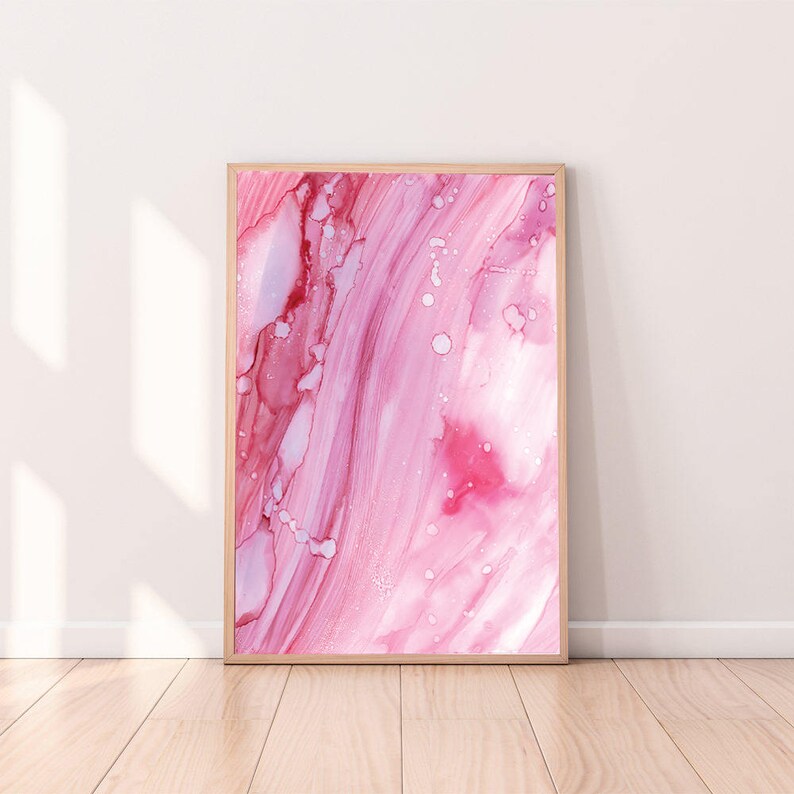 Art Print Download,Abstract Printable Wall Art,Pink Wall Art,Large Art Prints,Modern Art,Modern Printable Wall Art,Pink Abstract Print image 1