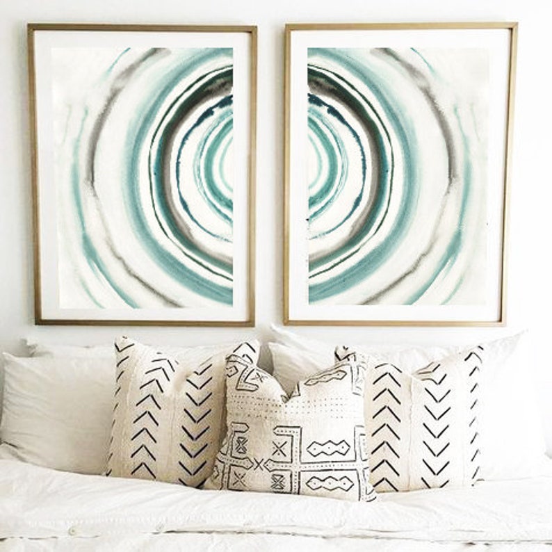 Wall Art Prints Set of 2,Abstract Printable Art Set,Modern Abstract Prints,Home Decor,Instant Download,Circle Print,Wall Art Dowmload