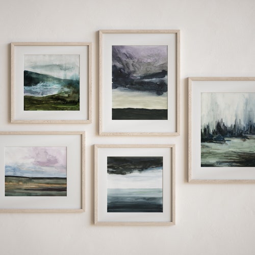 Gallery Wall Setlandscapes Wall Art Setset of 5 Etsy