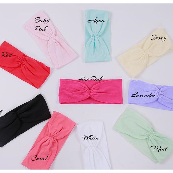 Wide Nylon, Pick a color and quantity, soft stretchy one size fits all, Diy Headband Supplies- Wholesale- Supply Shop