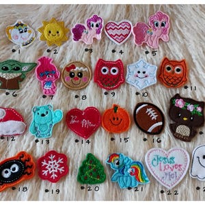 Felt Character Embellishments, Inspired Appliques, DIY Crafts