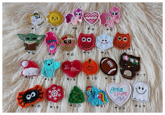 Felt Character Embellishments, Inspired Appliques, DIY Crafts