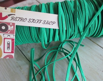 Emerald Green 1/8" Skinny Elastic You pick the yards thin elastic for baby Headbands DIY Supply shop See on Etsy,Face mask