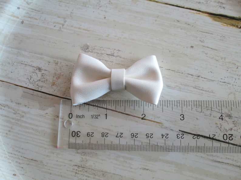 You Choose Quantity Supply Shop Wholesale Ivory Leather 2.5 Bows Without Clips Diy Headband Supplies Bows