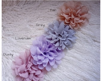 Large Lotus Flower: DIY Headband Supplies, Choose Your Colors (3.5"-4 inch)