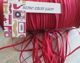 Rood 1/8" Skinny Elastic Je kiest de yards dun elastiek voor babyhoofdbanden, gezichtsmasker, DIY Supply shop Zie op Etsy