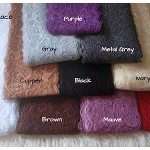Thick elastic 3&quot; lace by the yard Soft Elastic DIY supply strechy elastic for baby headband Supply shop
