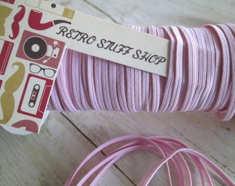 Baby Pink 1/8" Skinny Elastic You pick the yards thin elastic for baby Headbands DIY Supply shop See on Etsy,Face mask