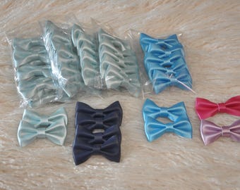 Handmade Metallic Faux Leather 2.5" Bows - DIY Handmade Hair Accessories Supplies