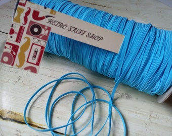 Sky Blue 1/8" Skinny Elastic You pick the yards thin elastic for baby Headbands DIY Supply shop See on Etsy,Face mask