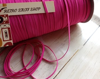 Hot Pink 1/8" Skinny Elastic You pick the yards thin elastic for baby Headbands, face mask, DIY Supply shop See on Etsy