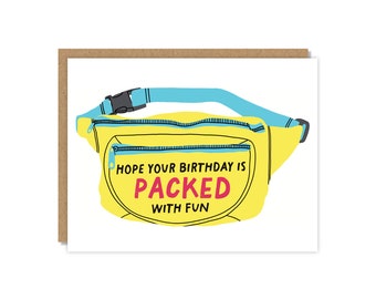 Hope Your Birthday is Packed with Fun | Birthday Card | Funny & Punny Cards