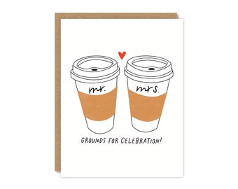 Grounds for Celebration | Wedding Card | Funny & Punny Cards