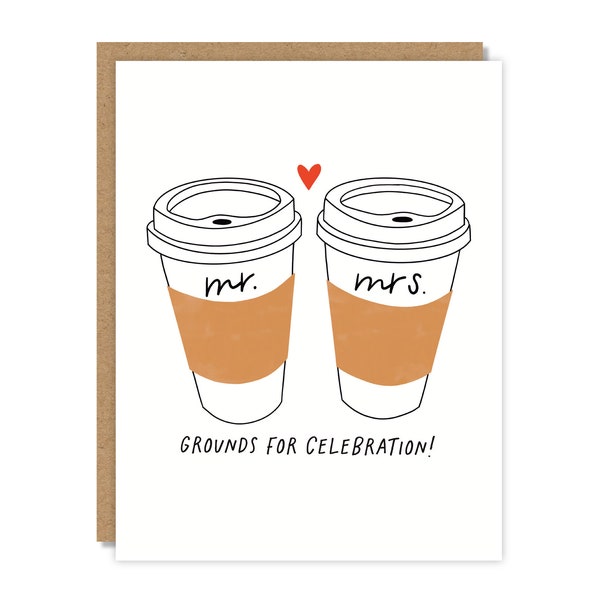 Grounds for Celebration | Wedding Card | Funny & Punny Cards