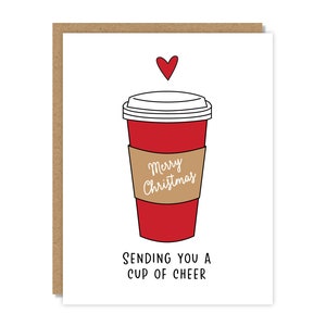 Cup of Cheer Christmas Greeting Card | Merry Christmas Card | Funny & Punny Cards