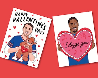 Buffalo Football Printable | Kids Valentines For School | Valentines for kids