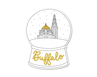 Buffalo Snow Globe Sticker | Buffalo, NY