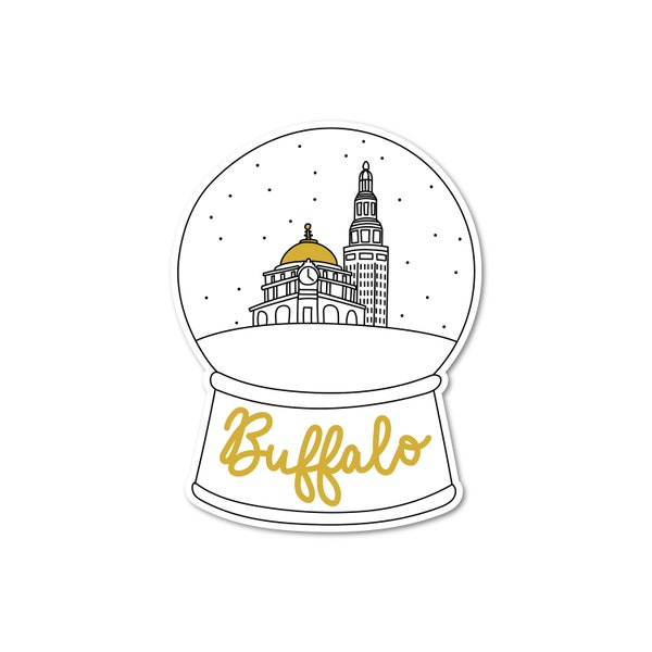 Buffalo Snow Globe Sticker | Buffalo, NY