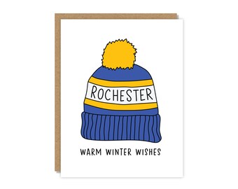 Warm Wishes Greeting Card | Rochester NY Holiday Card
