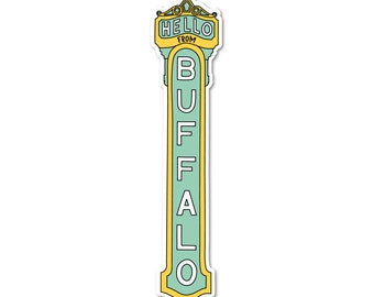 Hello From Buffalo Sticker | Buffalo, NY