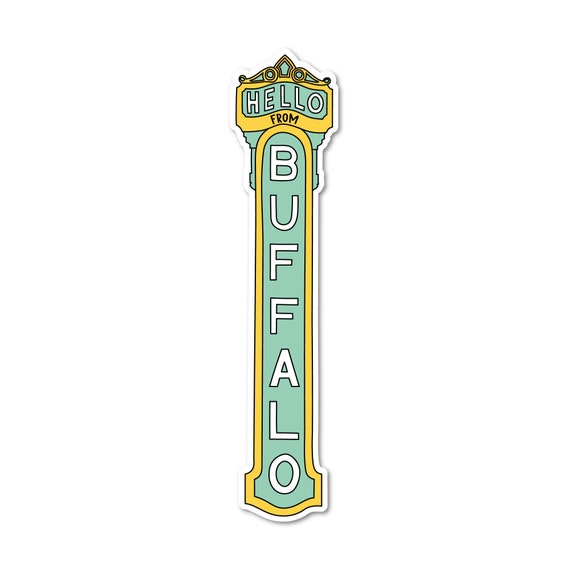 Hello From Buffalo Sticker | Buffalo, NY