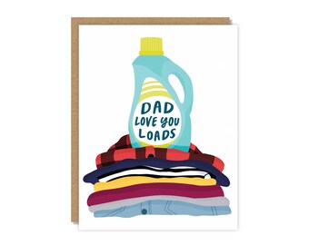 Dad Love You Loads | Father's Day Card | Funny & Punny Cards