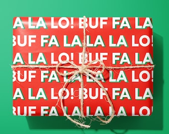 Buf fa la la lo Buffalo NY Gift Wrap