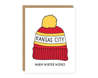 Kansas City Warm Winter Wishes Card | Christmas Card | Funny & Punny Cards