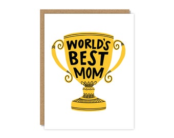 World's Best Mom | Mother's Day Card | Funny & Punny Cards