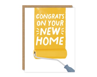 Congrats on the New Home! | Paint Roller | Housewarming Card