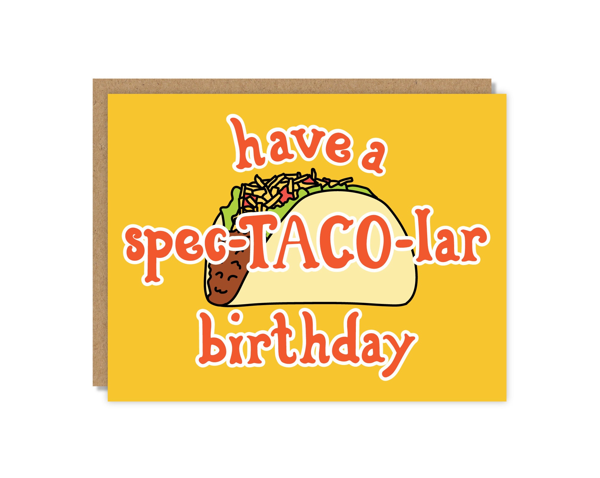 Have a Spec-taco-lar Birthday Happy Birthday Card Funny & | Etsy