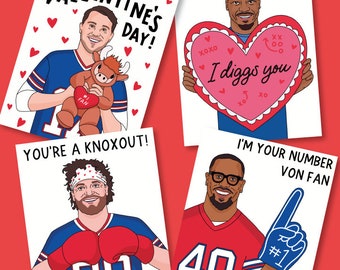 Buffalo Football Printable | Kids Valentines For School | Valentines for kids