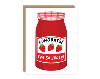Congrats! I'm So Jelly Card | Congratulations Card | Funny & Punny Cards