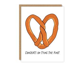 Congrats on Tying The Knot | Wedding Greeting Card | Funny & Punny Cards