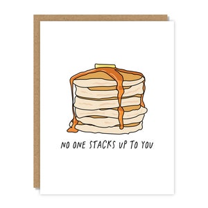 No One Stacks Up To You Greeting Card | Love You Card | Best friend Card | Funny & Punny Cards